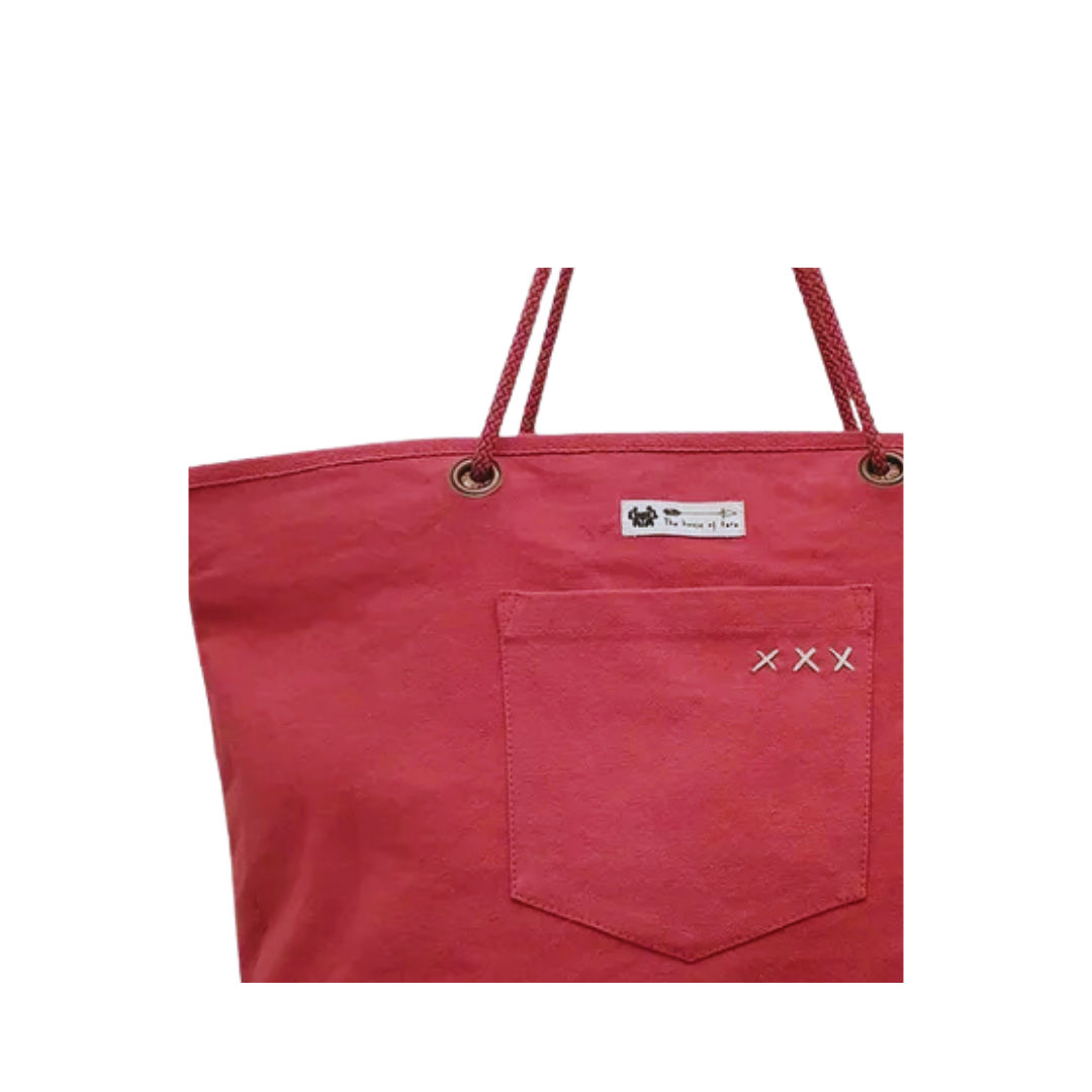 Pink Women Tote Bag - Stylish Canvas Accessory
